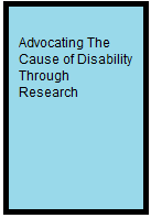 Advocating The Cause of Disability Through Research